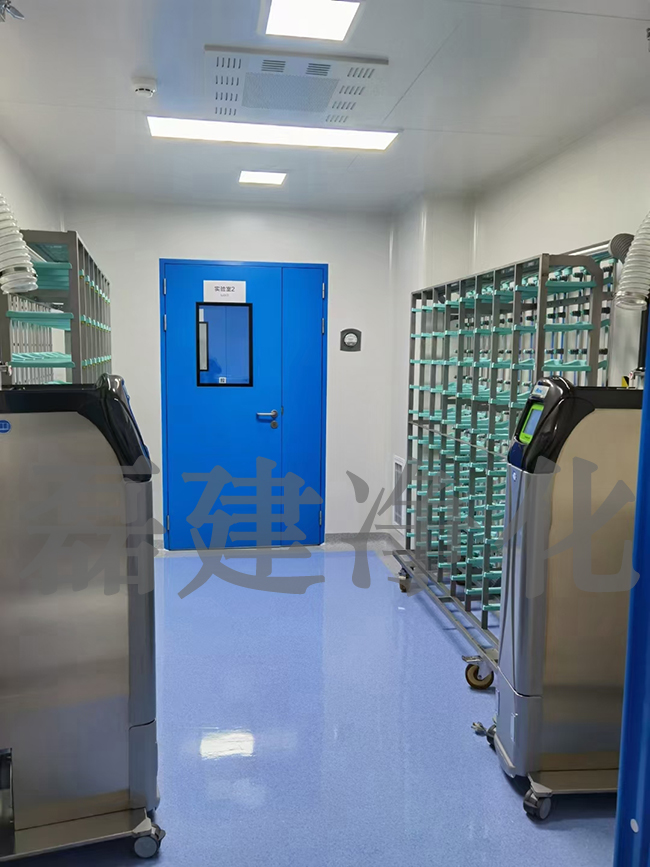 上海生物制药厂GMP 100级洁净车间装修_磊建净化