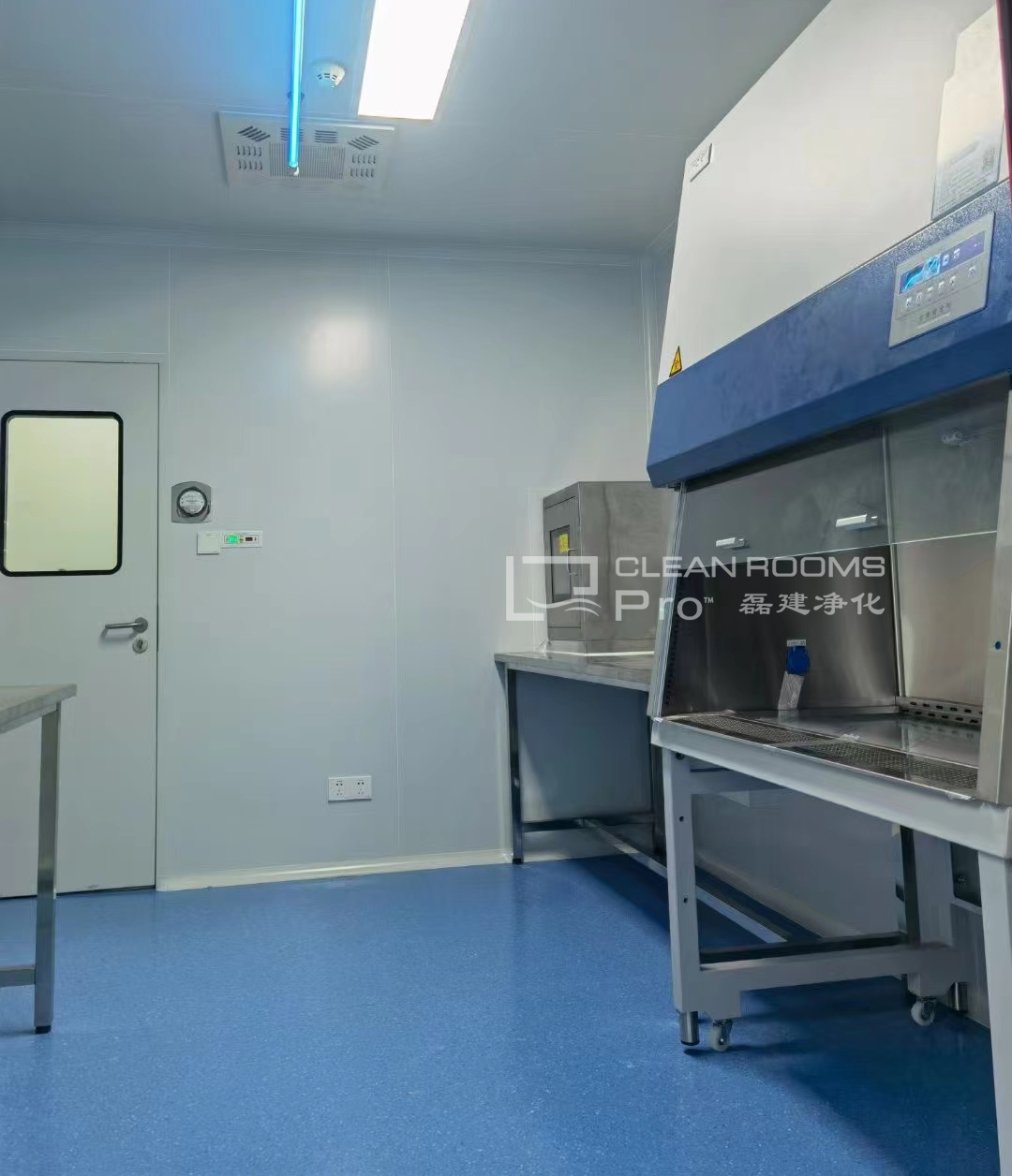 上海医药企业CAR-T细胞GMP制备车间及细胞库A级洁净室装修工程案例_磊建净化 (1)